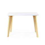 Escritorio Celen Blanco y Natural 100x77.5cm Sin Cajones - ESCRITORIOS | Bylmo