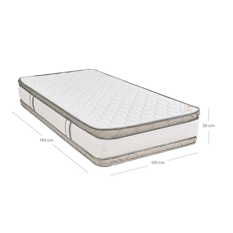 Colchón Firme Pedic Foam Blanco Semidoble 120x190cm Ortopedico con Pillow Doble - COLCHONES | Bylmo