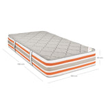 Colchón Firme Concord Pedic Gris Claro Semidoble 120x190cm Ortopedico - COLCHONES | Bylmo