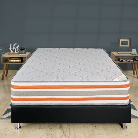 Colchón Firme Concord Pedic Gris Claro Doble 140x190cm Ortopedico - COLCHONES | Bylmo