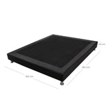 Base Cama Acacia Negro 100x190cm para Cama Sencilla 100 X 190 Cm - CAMAS | Bylmo