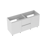 Mueble Inferior de Cocina Zafiro Blanco 180x90cm Sin Mesón y con Organizador de Cubiertos - MUEBLES INFERIORES DE COCINA | Bylmo