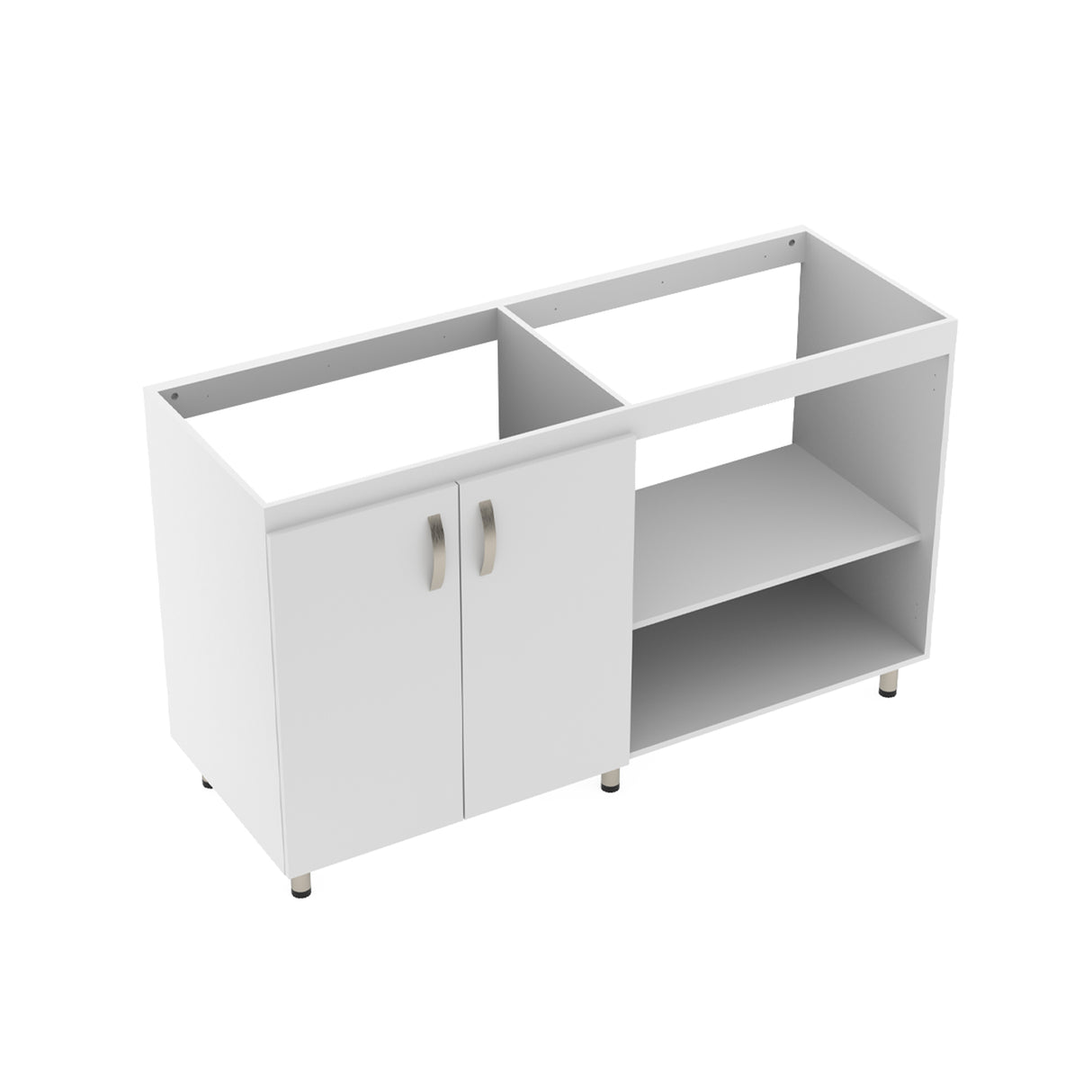 Mueble Inferior de Cocina Vive Blanco 150x88cm Sin Mesón - MUEBLES INFERIORES DE COCINA | Bylmo