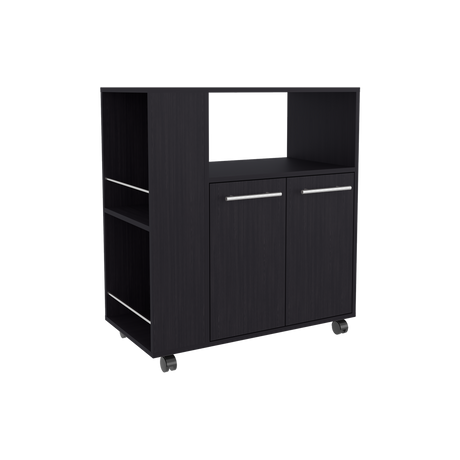 Mueble Microondas Eldon Wengue 75x83.4cm Con Ruedas - ALACENAS Y MUEBLES MICROONDAS | Bylmo