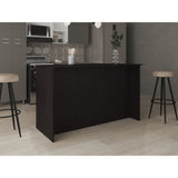 Isla de Cocina Ginger Wengue 150x90.6cm Con Seis Compartimientos - BARRAS Y MUEBLES AUXILIARES | Bylmo