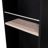 Mueble Auxiliar de Cocina Eldon Wengue y Bardolino 75x83.4cm Con Cinco Compartimientos y Con Ruedas - BARRAS Y MUEBLES AUXILIARES | Bylmo