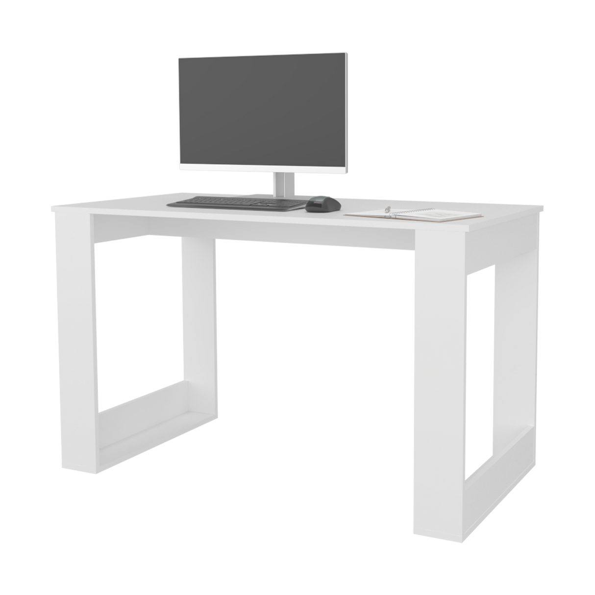 Escritorio Oviedo Blanco 120x73cm sin Cajones - ESCRITORIOS | Bylmo