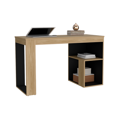 Escritorio Astana Fresno Europeo y Wengue 120x73.5cm sin Cajones - ESCRITORIOS | Bylmo