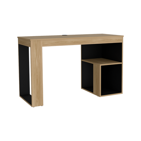 Escritorio Astana Fresno Europeo y Wengue 120x73.5cm sin Cajones - ESCRITORIOS | Bylmo