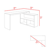 Escritorio Esquinero Axis Wengue 150x77cm sin Cajones - ESCRITORIOS | Bylmo