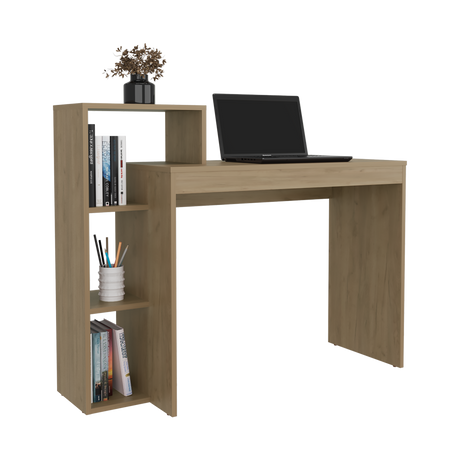 Escritorio con Biblioteca Britt Fresno Europeo 110x90cm sin Cajones - ESCRITORIOS | Bylmo