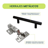Escritorio Gamer Keria Wengue y Blanco 157x88.5cm con Un Cajón - ESCRITORIOS | Bylmo