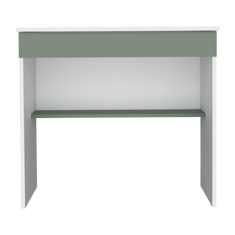 Escritorio Ohio Blanco y Agave 80x73cm con Un Cajón - ESCRITORIOS | Bylmo