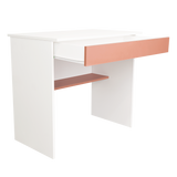 Escritorio Ohio Blanco y Arupo 80x73cm con Un Cajón - ESCRITORIOS | Bylmo