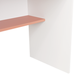 Escritorio Ohio Blanco y Arupo 80x73cm con Un Cajón - ESCRITORIOS | Bylmo