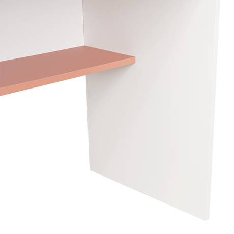 Escritorio Ohio Blanco y Arupo 80x73cm con Un Cajón - ESCRITORIOS | Bylmo