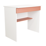Escritorio Ohio Blanco y Arupo 80x73cm con Un Cajón - ESCRITORIOS | Bylmo