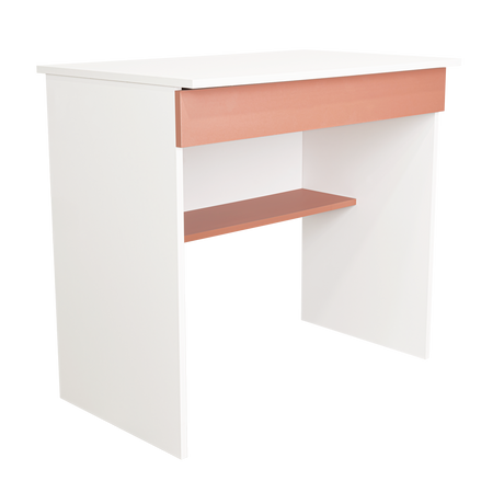 Escritorio Ohio Blanco y Arupo 80x73cm con Un Cajón - ESCRITORIOS | Bylmo