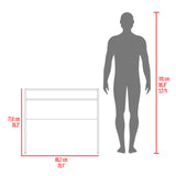 Escritorio Stella Blanco 89.2x77cm sin Cajones - ESCRITORIOS | Bylmo