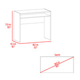 Escritorio Stella Blanco 89.2x77cm sin Cajones - ESCRITORIOS | Bylmo