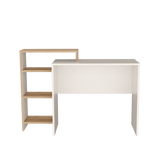 Escritorio con Biblioteca Stella Plus Blanco y Duna 125.7x89.4cm sin Cajones - ESCRITORIOS | Bylmo