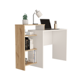 Escritorio con Biblioteca Stella Plus Blanco y Duna 125.7x89.4cm sin Cajones - ESCRITORIOS | Bylmo