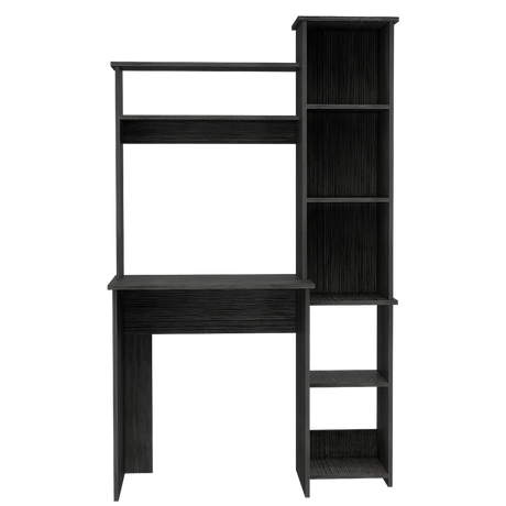 Escritorio con Biblioteca Versalles Roble Gris 98.5x162.5cm sin Cajones - ESCRITORIOS | Bylmo