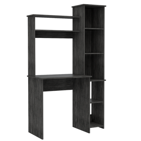 Escritorio con Biblioteca Versalles Roble Gris 98.5x162.5cm sin Cajones - ESCRITORIOS | Bylmo