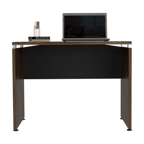 Escritorio Home Wengue y Coñac 100x75cm sin Cajones - ESCRITORIOS | Bylmo