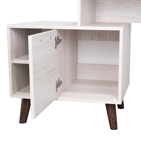 Escritorio Leira Tivoli y Blanco 151.5x75.6cm sin Cajones - ESCRITORIOS | Bylmo