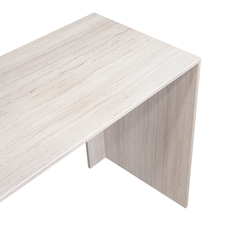 Escritorio Leira Tivoli y Blanco 151.5x75.6cm sin Cajones - ESCRITORIOS | Bylmo