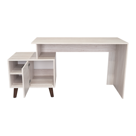 Escritorio Leira Tivoli y Blanco 151.5x75.6cm sin Cajones - ESCRITORIOS | Bylmo