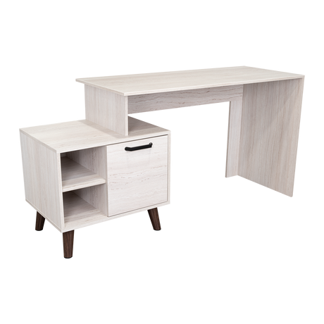 Escritorio Leira Tivoli y Blanco 151.5x75.6cm sin Cajones - ESCRITORIOS | Bylmo