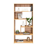 Biblioteca Asimétrica Lous Fresno Europeo 73x161cm Con Siete Compartimientos - BIBLIOTECAS Y ESTANTERIAS | Bylmo