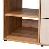 Closet Sevilla Fresno Europeo Mallado 80x180cm Con Tres Cajones y Cinco Compartimientos - CLOSETS | Bylmo