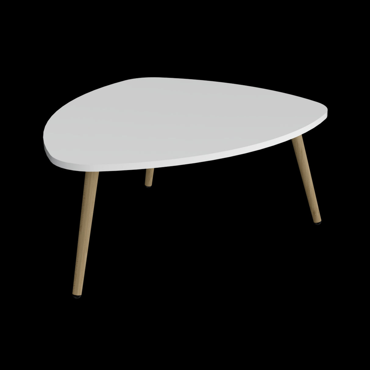 Mesa de Centro Narvik Blanco 74.1x31.5cm Rectangular y con Patas - MESAS DE CENTRO | Bylmo