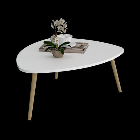 Mesa de Centro Narvik Blanco 74.1x31.5cm Rectangular y con Patas - MESAS DE CENTRO | Bylmo