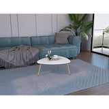 Mesa de Centro Narvik Blanco 74.1x31.5cm Rectangular y con Patas - MESAS DE CENTRO | Bylmo