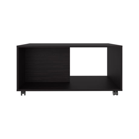 Mesa de Centro Patrick Wengue 92x45.1cm Rectangular con Compartimientos y con De Ruedas - MESAS DE CENTRO | Bylmo