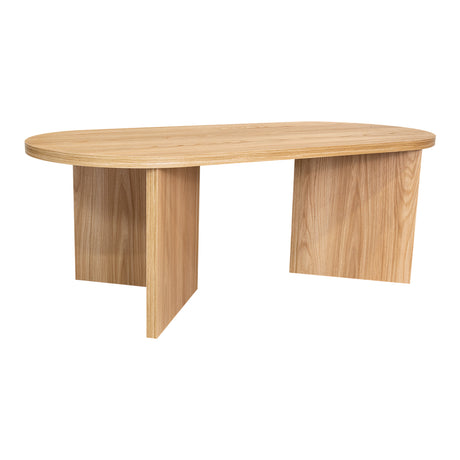 Mesa de Centro Ted Fresno Europeo 120.2x42.2cm Ovalado - MESAS DE CENTRO | Bylmo