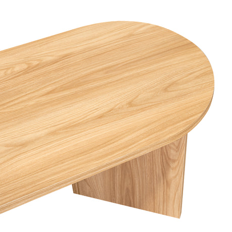 Mesa de Centro Ted Fresno Europeo 120.2x42.2cm Ovalado - MESAS DE CENTRO | Bylmo