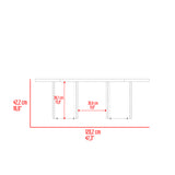Mesa de Centro Ted Fresno Europeo 120.2x42.2cm Ovalado - MESAS DE CENTRO | Bylmo