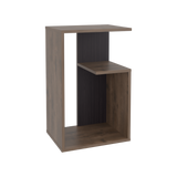 Mesa Auxiliar Everett Bellota y Wengue 39.8x63.4cm Rectangular con Dos Compartimientos - MESAS AUXILIARES | Bylmo
