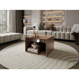 Mesa Auxiliar Everett Bellota y Wengue 39.8x63.4cm Rectangular con Dos Compartimientos - MESAS AUXILIARES | Bylmo