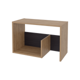 Mesa Auxiliar Everett Miel y Wengue 39.8x63.4cm Rectangular con Dos Compartimientos - MESAS AUXILIARES | Bylmo