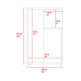 Mesa Auxiliar Everett Plomo y Fresno Europeo 39.8x63.4cm Rectangular con Dos Compartimientos - MESAS AUXILIARES | Bylmo