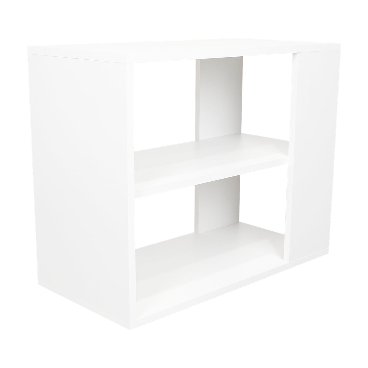 Mueble Auxiliar Garden Blanco 60x50cm Rectangular con Dos Compartimientos - MESAS AUXILIARES | Bylmo