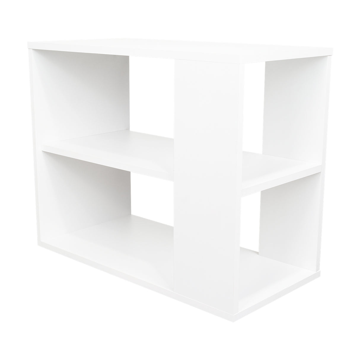 Mueble Auxiliar Garden Blanco 60x50cm Rectangular con Dos Compartimientos - MESAS AUXILIARES | Bylmo