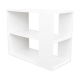 Mueble Auxiliar Garden Blanco 60x50cm Rectangular con Dos Compartimientos - MESAS AUXILIARES | Bylmo