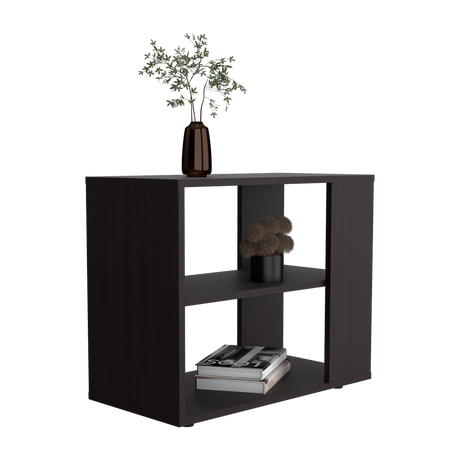 Mueble Auxiliar Garden Wengue 60x50cm Rectangular con Dos Compartimientos - MESAS AUXILIARES | Bylmo